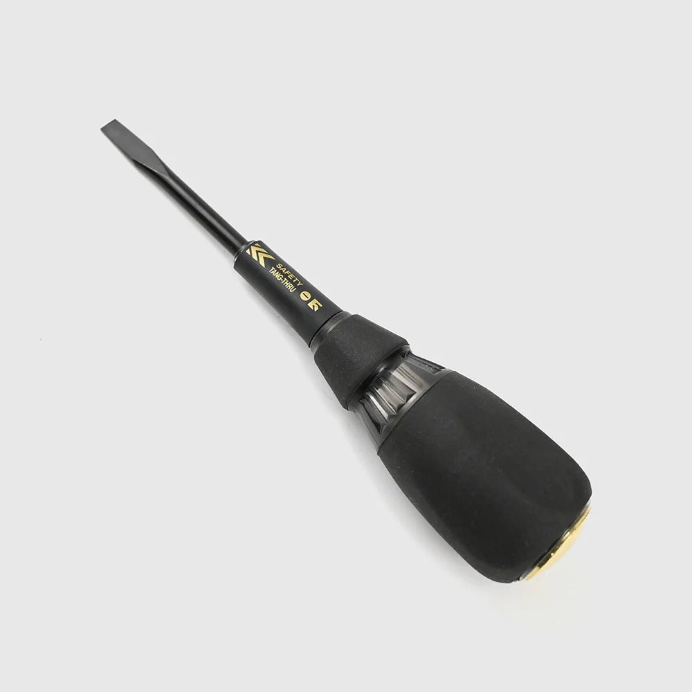 Fujiya Kurokin 564SK-BG Slotted Screwdriver, 6mm Tip x 100mm Shaft 186mm OAL