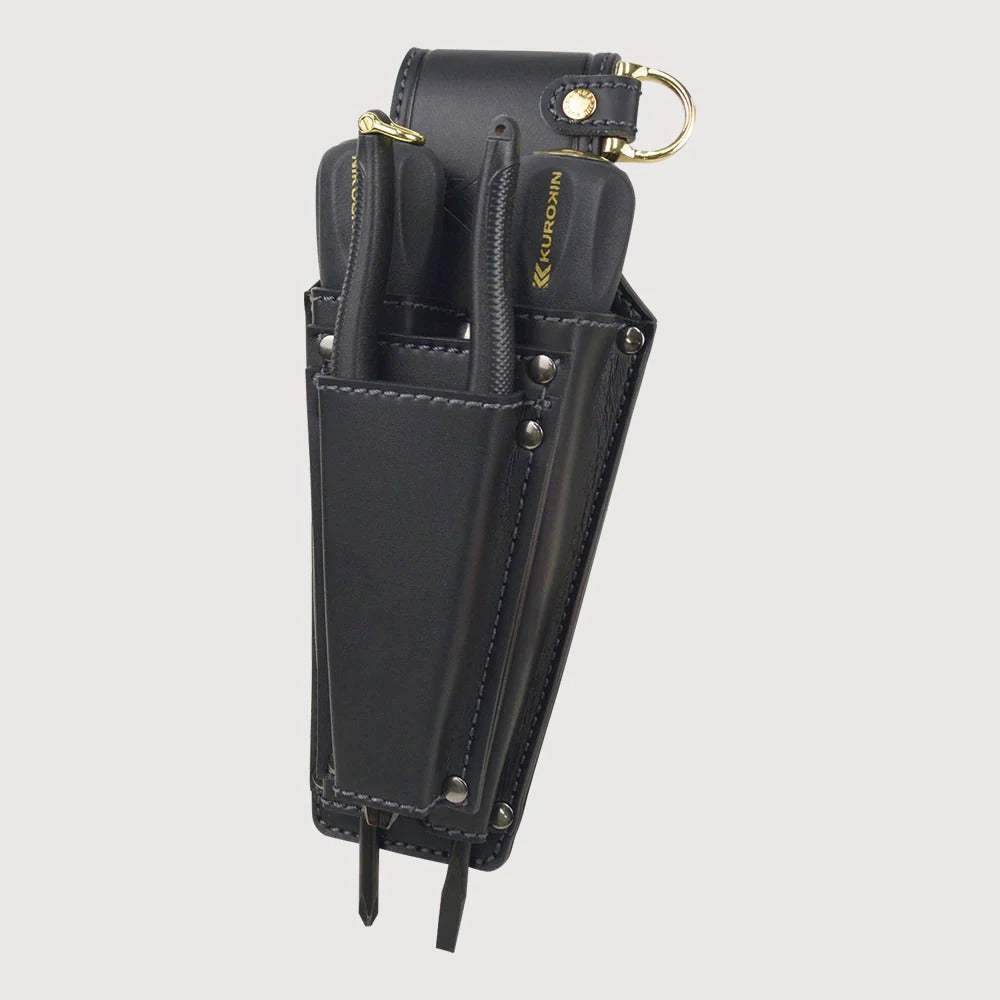 Fujiya Kurokin AH-33BG 2-Slot Screwdriver and Pliers Holder