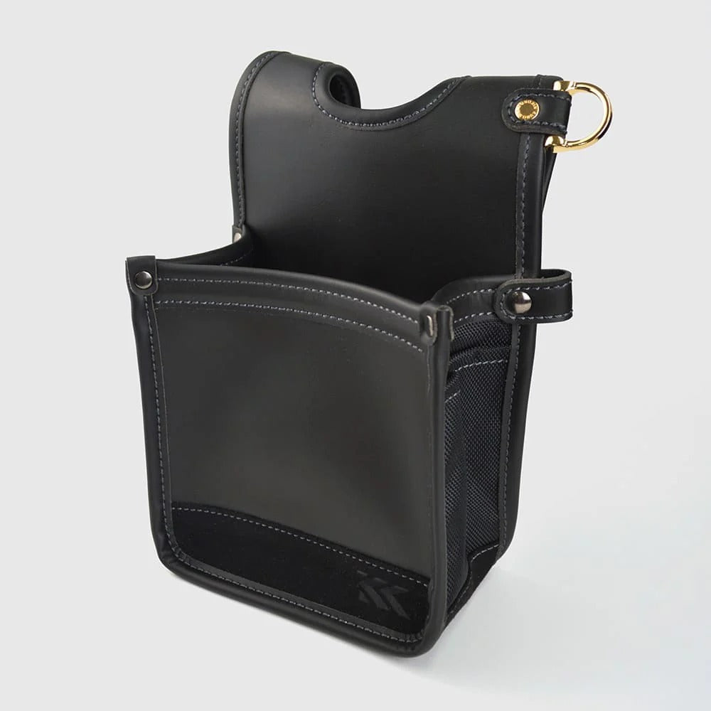 Fujiya Kurokin Architectural Thin Light PU Leather Tool Pouch