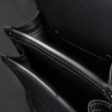 Fujiya Kurokin Architectural Thin Light PU Leather Tool Pouch