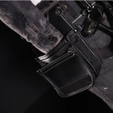 Fujiya Kurokin Architectural Thin Light PU Leather Tool Pouch