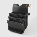 Fujiya Kurokin Architectural Thin Light PU Leather Tool Pouch