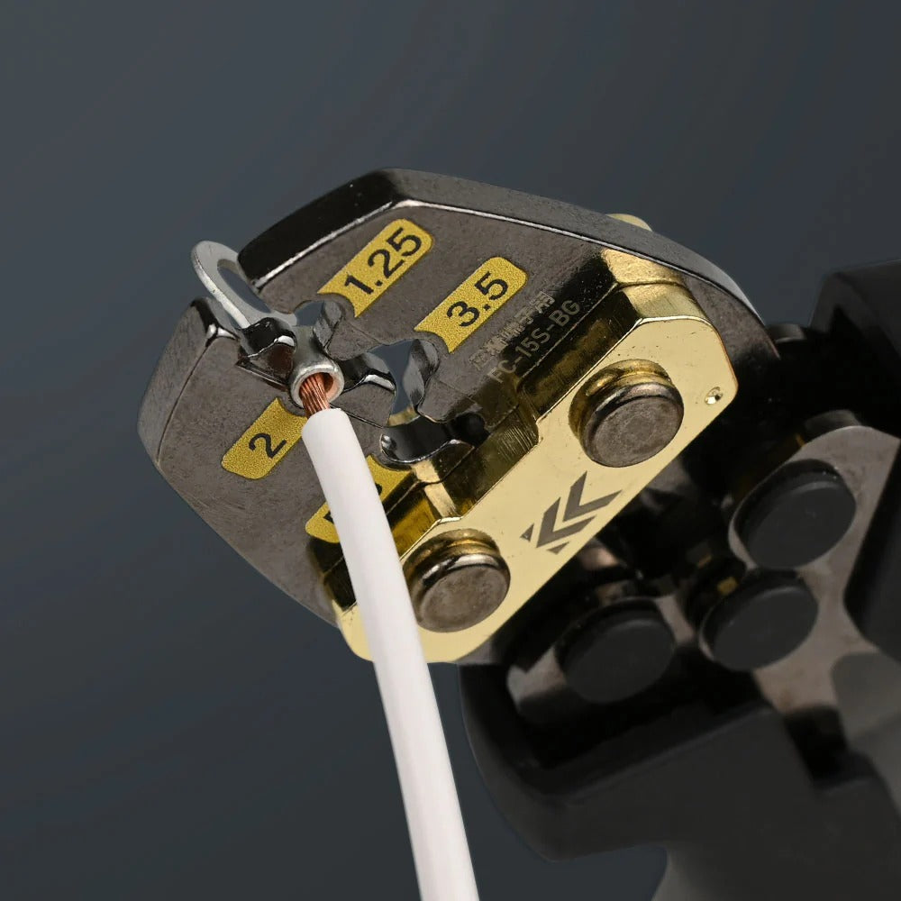 Fujiya Kurokin FC-15S-BG Terminal & Sleeve Crimping Tool