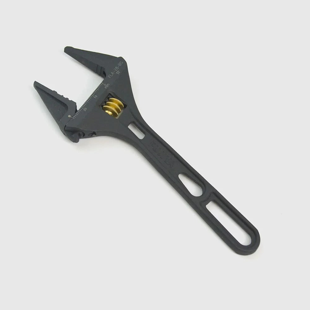 Fujiya Kurokin FLA-28-BG Lightweight Adjustable Wrench with Serrated Jaws