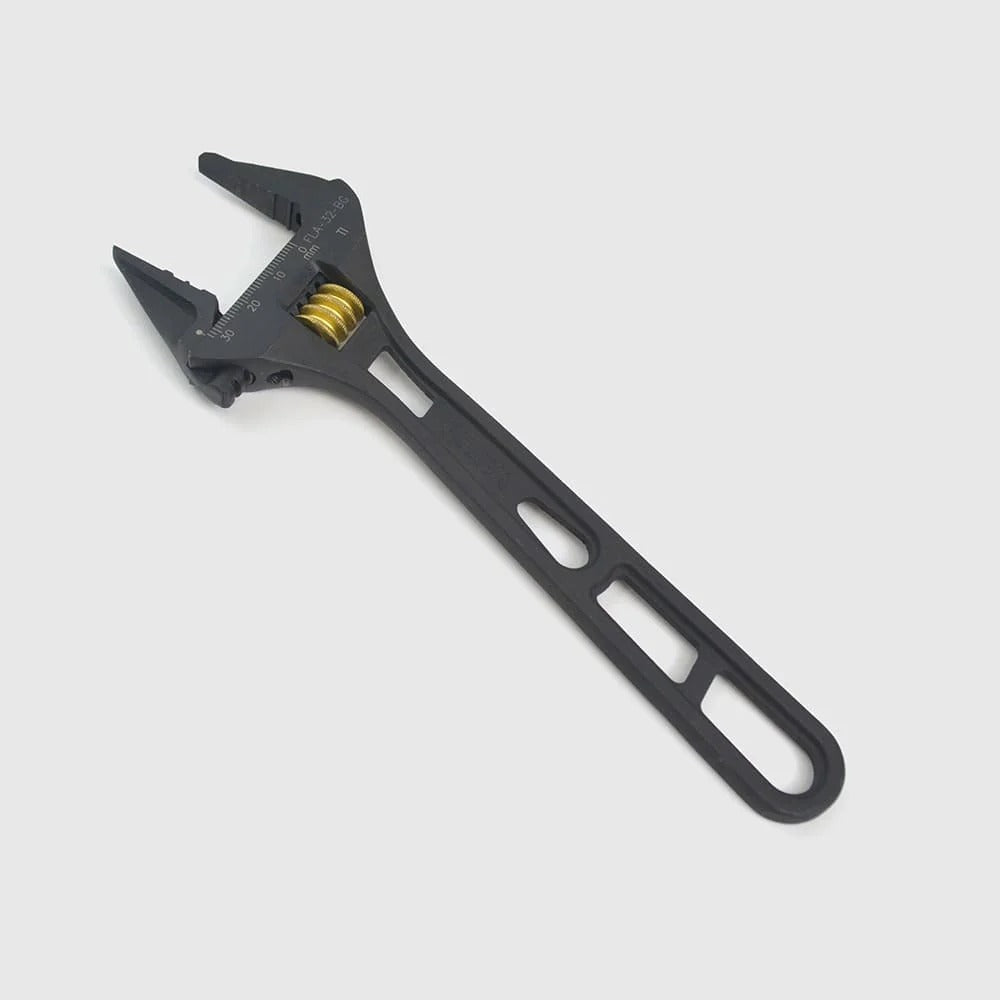 Fujiya Kurokin FLA-32-BG Lightweight Adjustable Wrench with Serrated Jaws