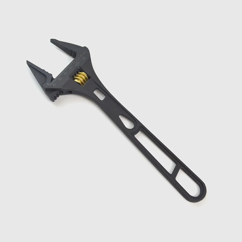 Fujiya Kurokin FLA-43-BG Lightweight Adjustable Wrench with Serrated Jaws