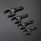 Fujiya Kurokin FLS-28-BG Lightweight Short Adjustable Wrench with Serrated Jaws