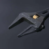 Fujiya Kurokin FLS-28-BG Lightweight Short Adjustable Wrench with Serrated Jaws