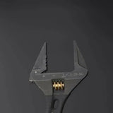 Fujiya Kurokin FLS-53-BG Lightweight Short Adjustable Wrench with Serrated Jaws