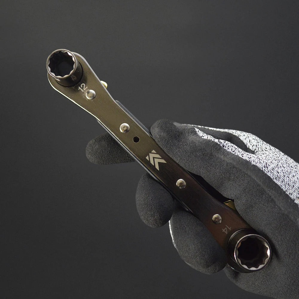 Fujiya Kurokin FRS-11-BG Flat Ratcheting Wrench
