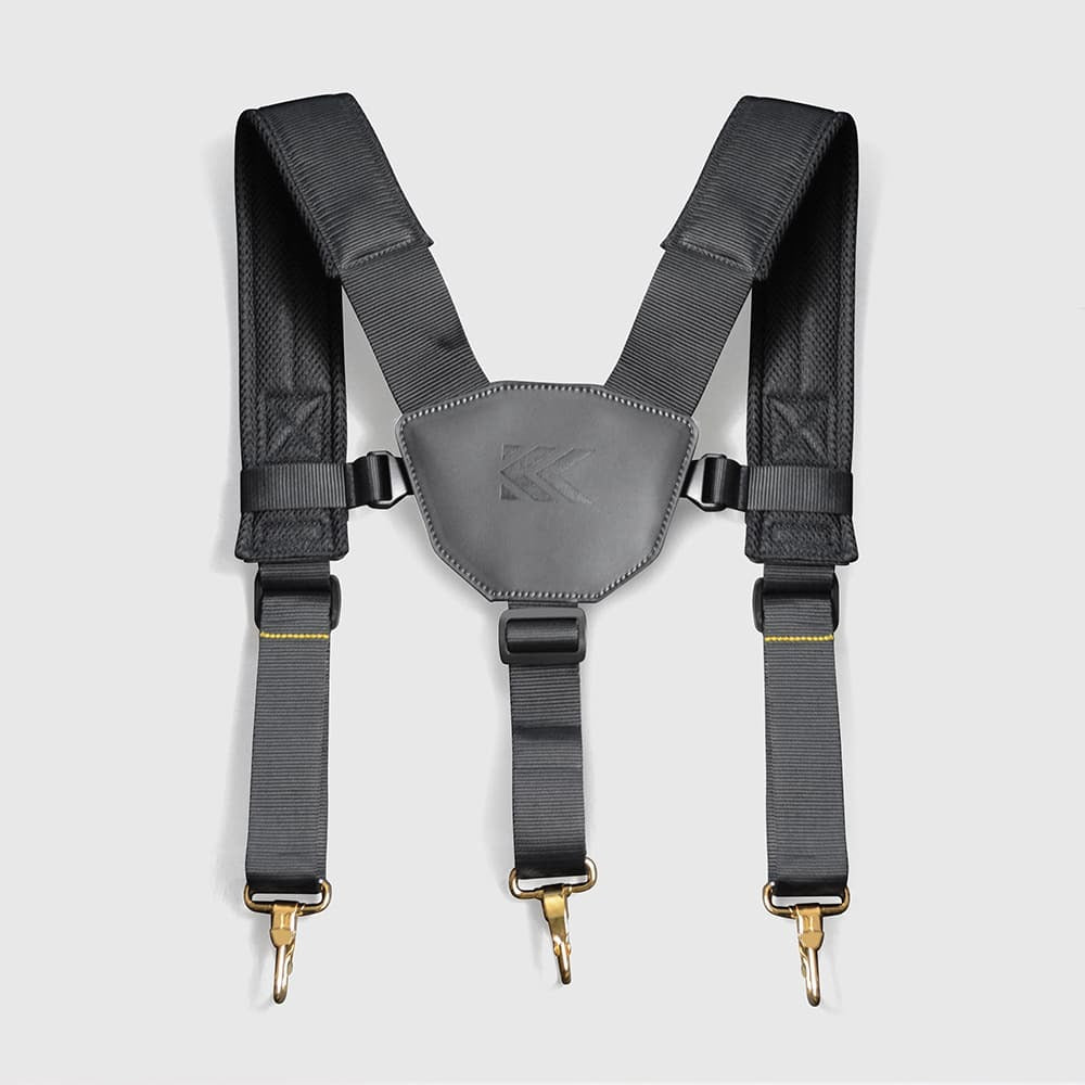 Fujiya Kurokin Light PU Leather Padded Suspenders