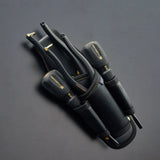 Fujiya Kurokin PS-72BG Water-Repellent PVC 2-Tier Pliers and Screwdriver Holder