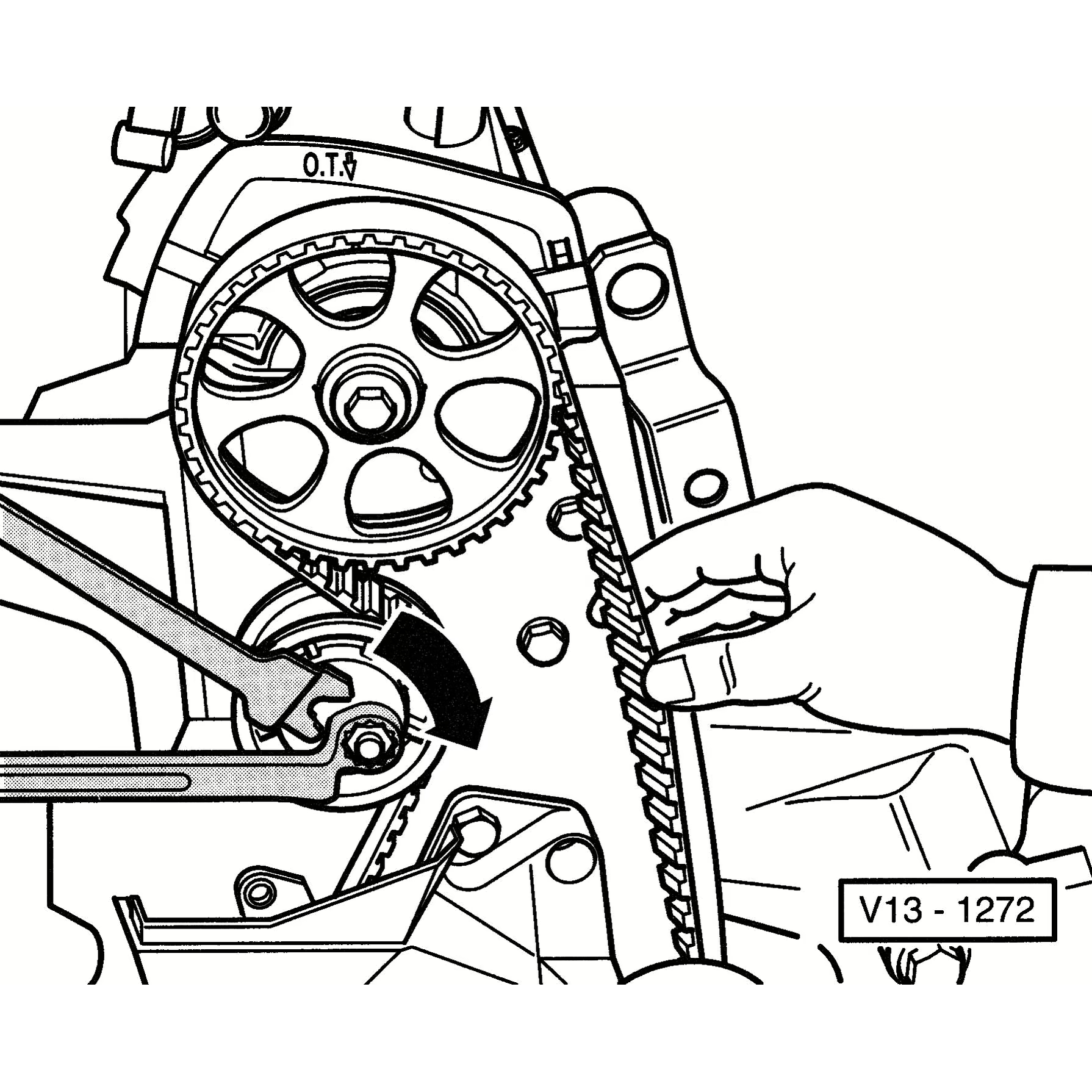Hazet 2587 Timing belt double-pin wrench