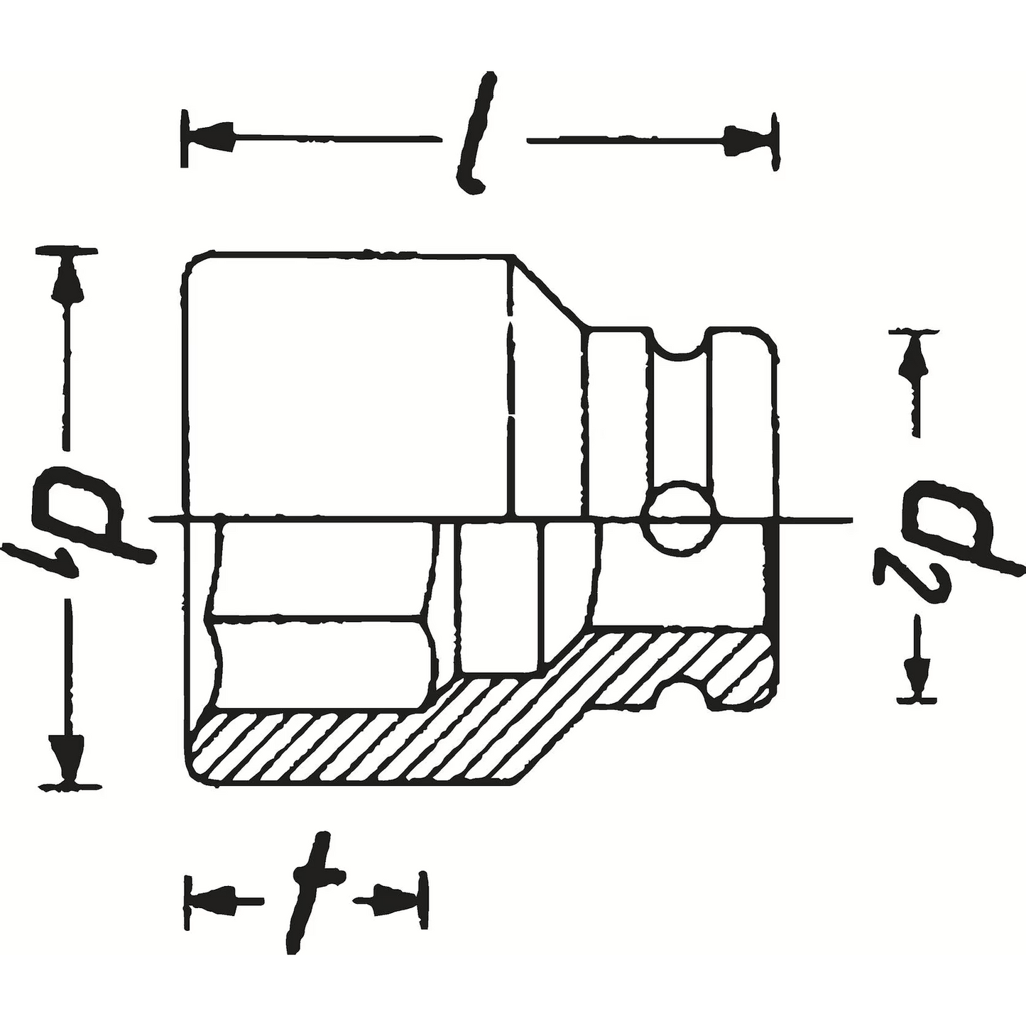 Hazet 2850-E20 3⁄4″ Impact socket - Outside TORX® profile - E20