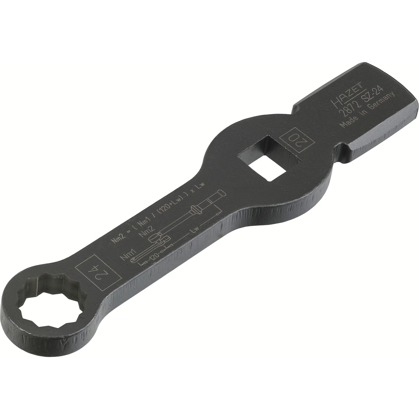 Hazet 2872SZ-24 Box-end wrench - with 2 striking faces