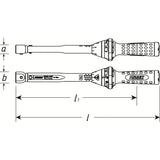 Hazet 5290-3CT - 9 x 12 mm Torque wrench ∙ 10 – 60 Nm ∙ ±3%