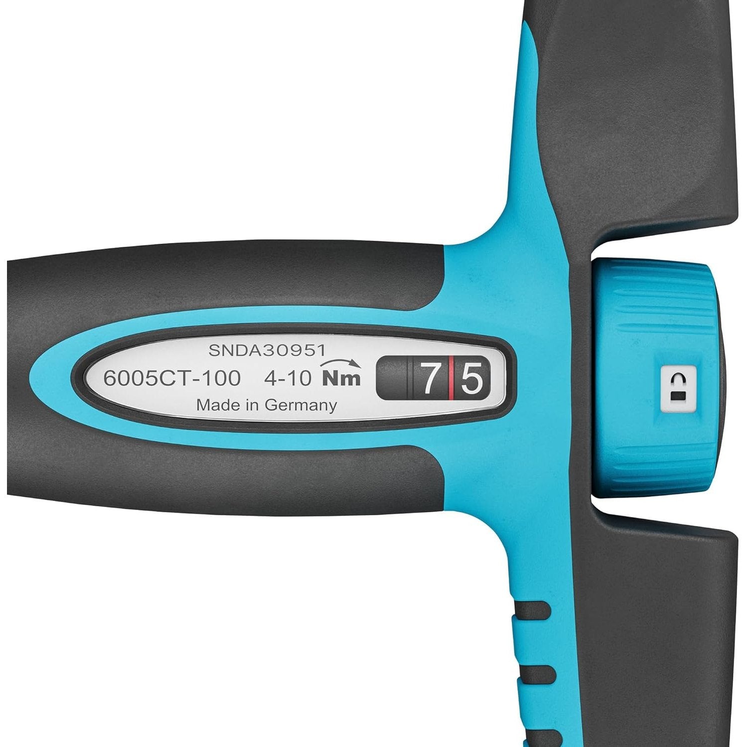Hazet 6005CT-100 Ratcheting Torque T-Handle Screwdriver, 1/4" Hex Drive, Reversible, 4.0 - 10.0 Nm