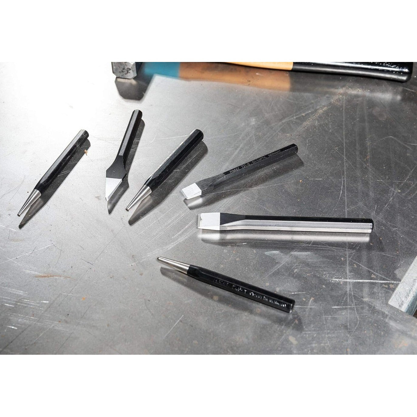 Hazet 750/6 Chisel, Drift Punch, Centre Punch Set