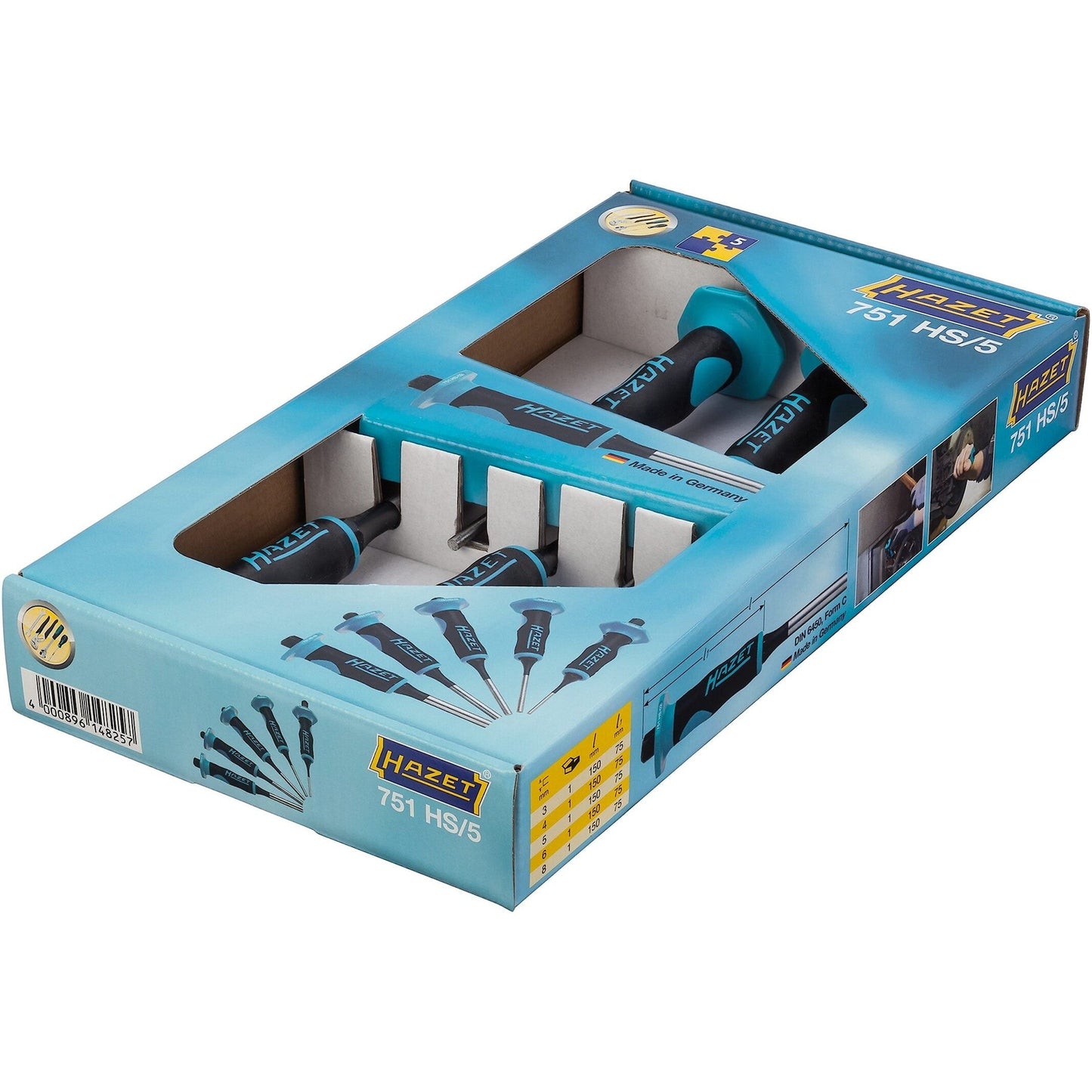 Hazet 751HS/5 Drift Pin Set, 5 Pieces