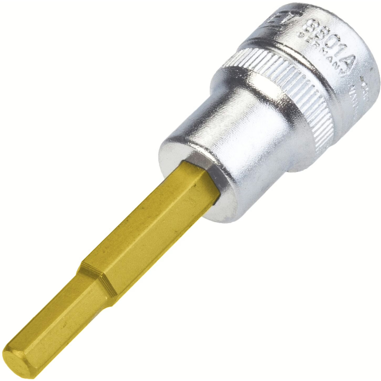Hazet 8801A-3/16 - 3/16" Hex Titanium-Nitride Bit Socket 3/8"