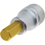 Hazet 986A-7/32 - 7/32" Hex Titanium-Nitride Bit Socket, 1/2" Drive