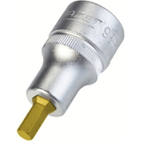 Hazet 986A-7/32 - 7/32" Hex Titanium-Nitride Bit Socket, 1/2" Drive