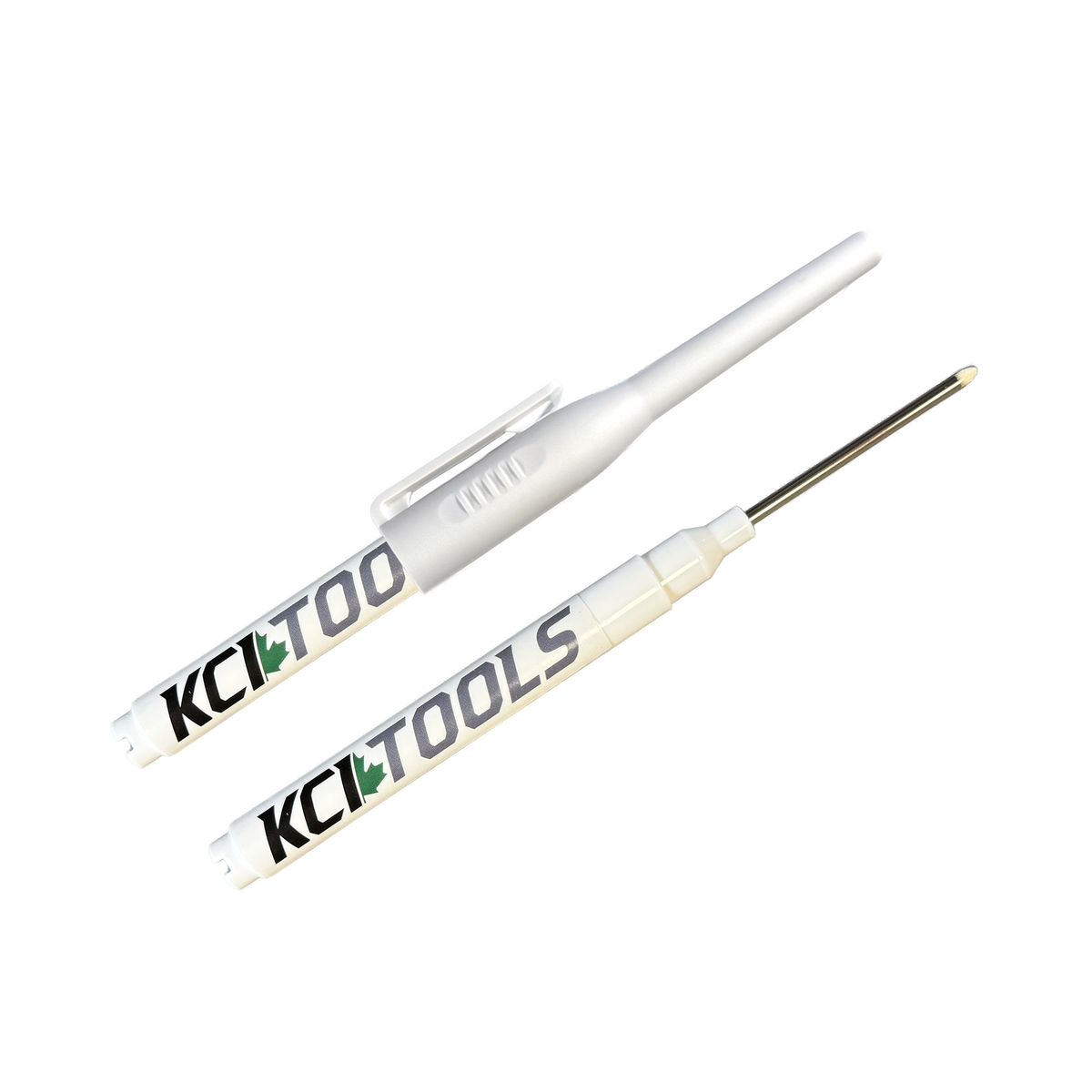 KCI Tools 45mm Long Nib Deep Hole Marker Pen – White
