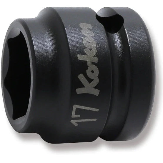 Koken 14401MS-17 - 1/2 Sq. Dr. Thin Wall 6-Point Impact Metric Socket 17mm
