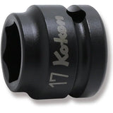 Koken 14401MS-17 - 1/2 Sq. Dr. Thin Wall 6-Point Impact Metric Socket 17mm