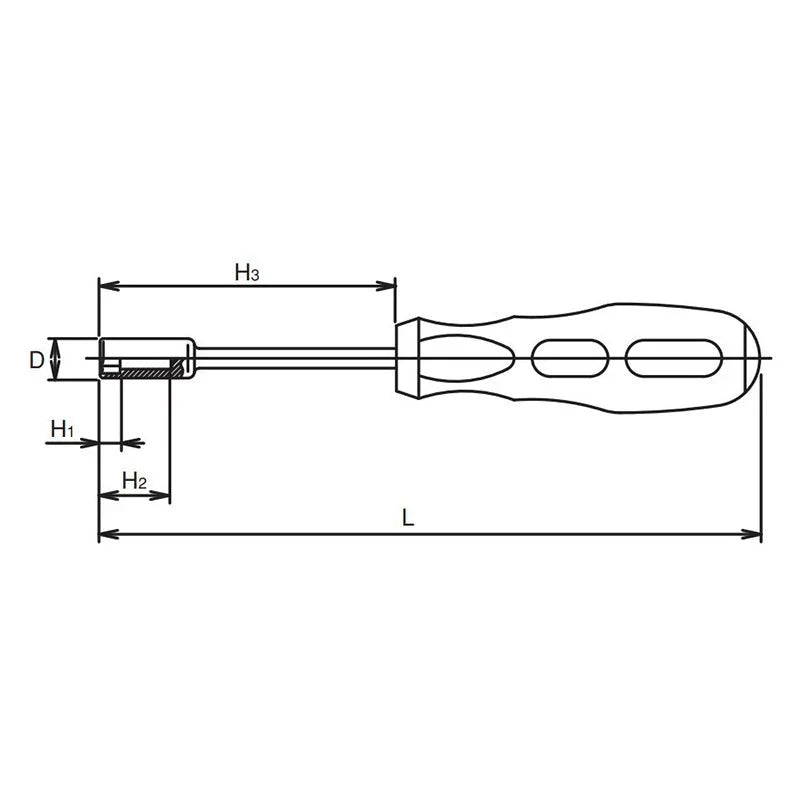 Koken 167M-11 - Socket Driver 11mm 6 point Length 245mm