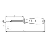 Koken 167M-11 - Socket Driver 11mm 6 point Length 245mm