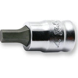 Koken 2010MZ.50-6 - 1/4 Sq. Dr. Bit Socket 6mm 6 point Length 50mm Z-series