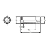 Koken 2350M-10 - 1/4 Sq Drive Deep NUT GRIP Socket 10mm