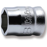 Koken 2400MZ-8 - 1/4 Sq. Drive 6 point chrome Metric Socket Z-Series