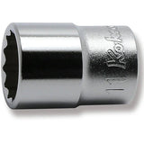 Koken 2405M-11 - 1/4 Sq. Dr. 12 Point Chrome Socket 11mm