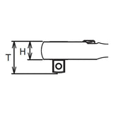 Koken 2725Z - 1/4" Sq Drive Ratchet Handle 72 teeth 114mm Length Z-series