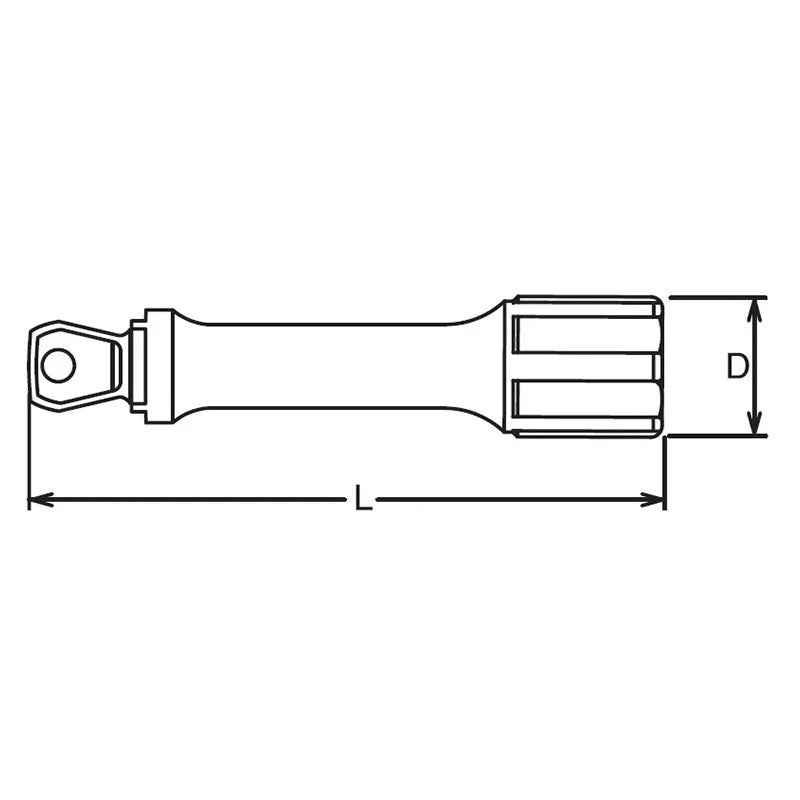 Koken 2763-28 - 1/4 Sq. Drive Wobble-Fix Extension Bar 28mm Length