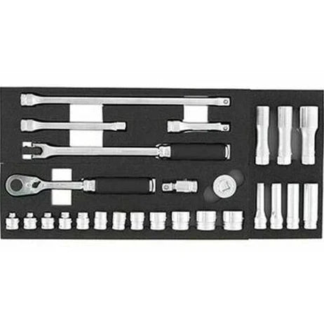 Koken 3285Z - Z-Series 3/8" Sq.Dr. Socket Set w/ 72 Tooth Ratchet, 26 pcs.