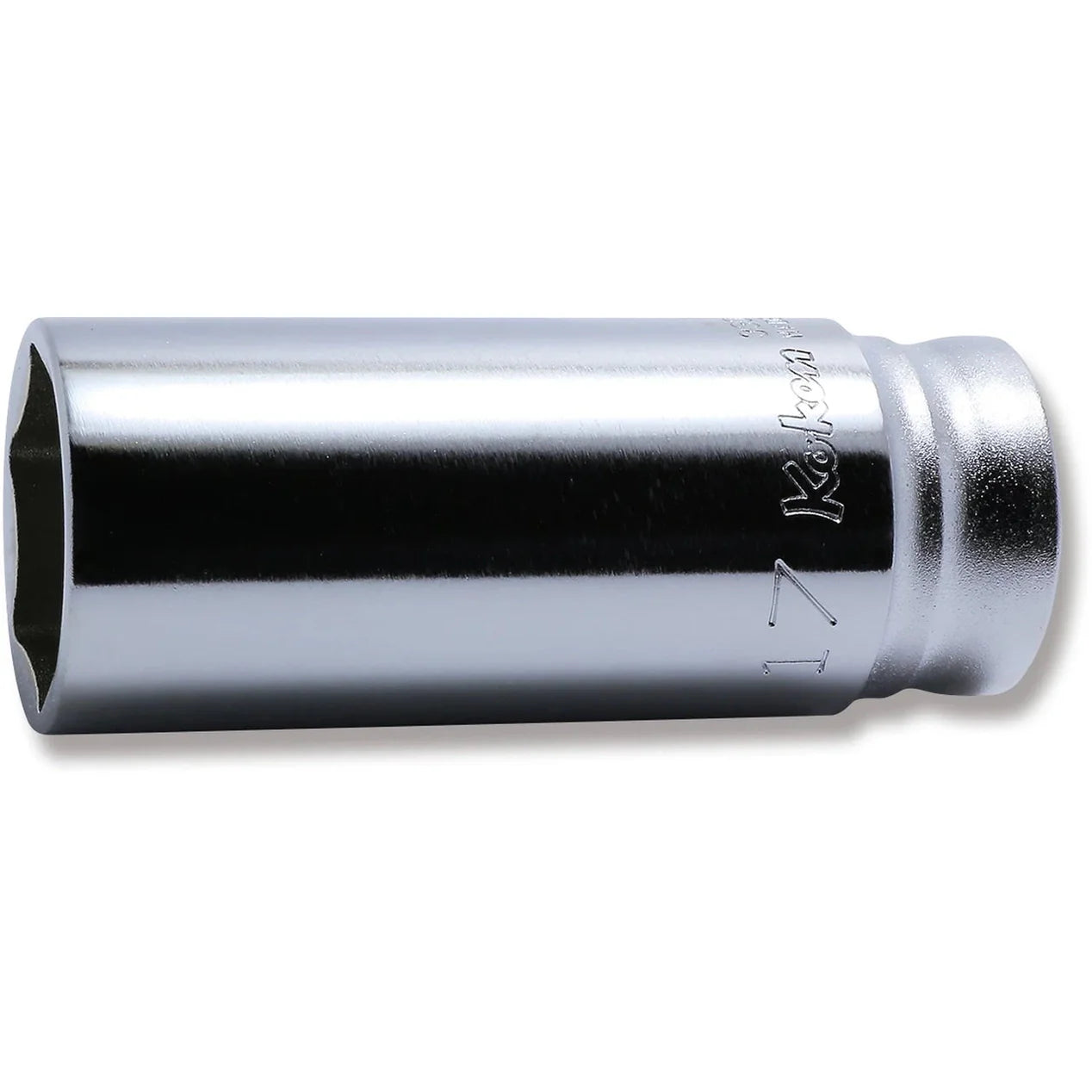 Koken 3300MZ-18 - 3/8 Sq. Dr. Z-series 6 point Metric Chrome Socket in 18mm