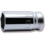 Koken 3300XZ-13 - 3/8 Sq. Dr. Z-series Metric Semi-Deep 6 point Chrome Socket - 13mm