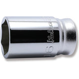Koken 3300XZ-16 - 3/8 Sq. Dr. Z-series Metric Semi-Deep 6 point Chrome Socket - 16mm