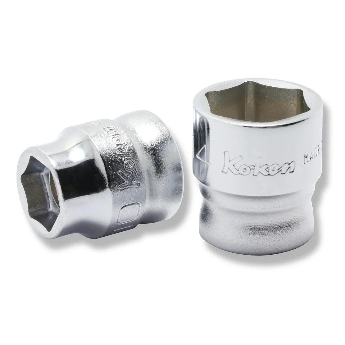 Koken 3400MZ-14 - 3/8 Sq. Dr. 6-Point Z-Series Metric Chrome Socket in 14mm