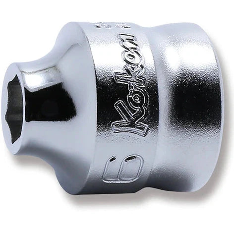 Koken 3400MZ-6 - 3/8 Sq. Dr. 6-Point Z-Series Metric Chrome Socket in 6mm