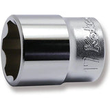 Koken 3410M-17 - 3/8 Sq. Dr. Socket 17mm Surface Length 29mm