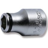 Koken 3450M-8 - 3/8 Sq. Dr. Socket 8mm Nut Grip Length 26mm