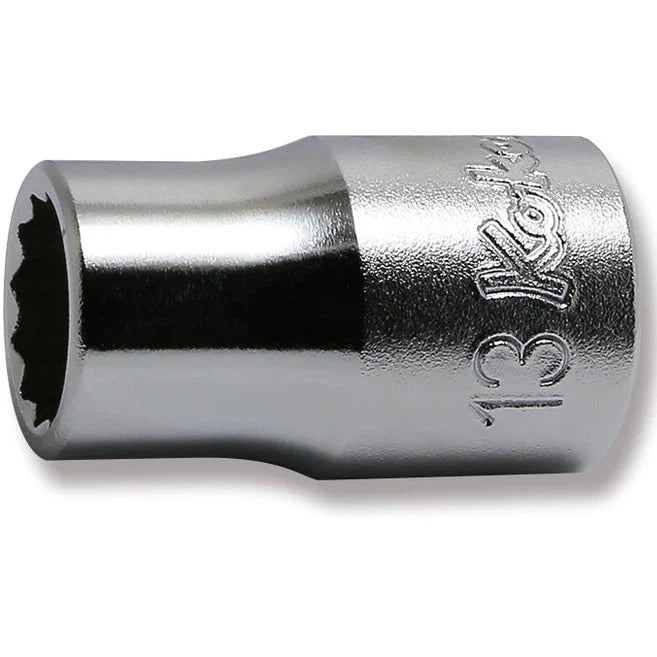 Koken 4405M-13 - 1/2 Sq. Dr. Chrome Metric 12 Point Socket 13mm