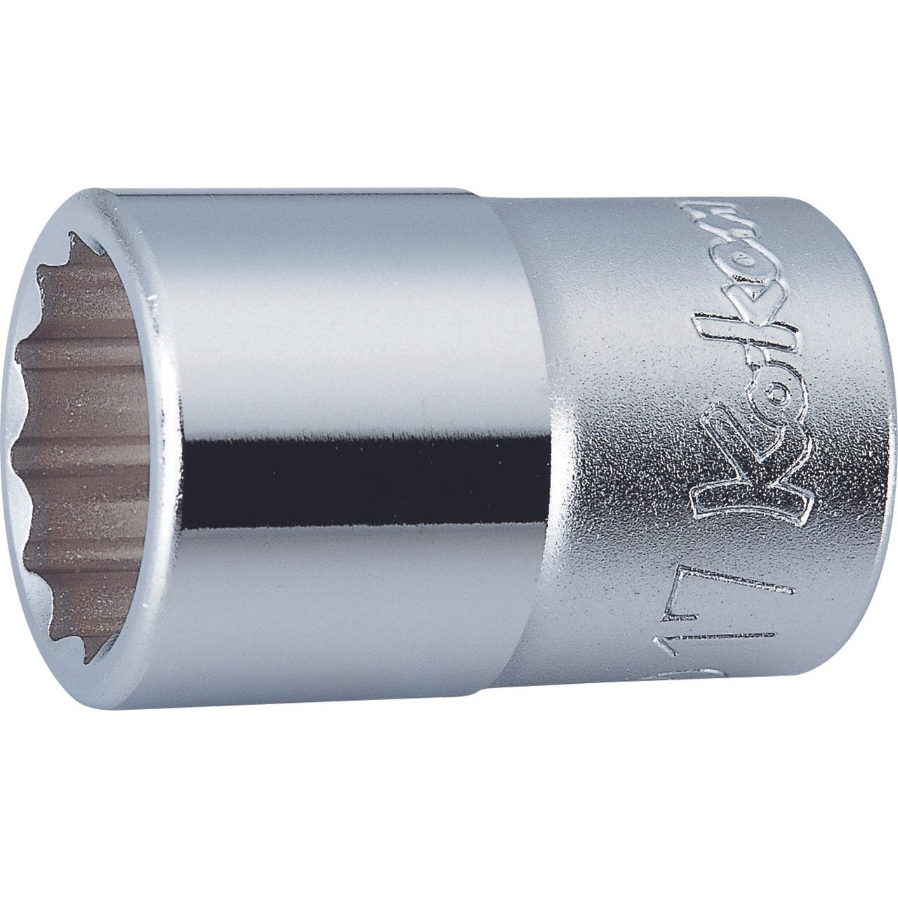 Koken 4405M-14 - 1/2 Sq. Dr. Chrome Metric 12 Point Socket 14mm