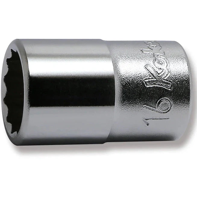 Koken 4405M-16 - 1/2 Sq. Dr. Chrome Metric 12 Point Socket 16mm