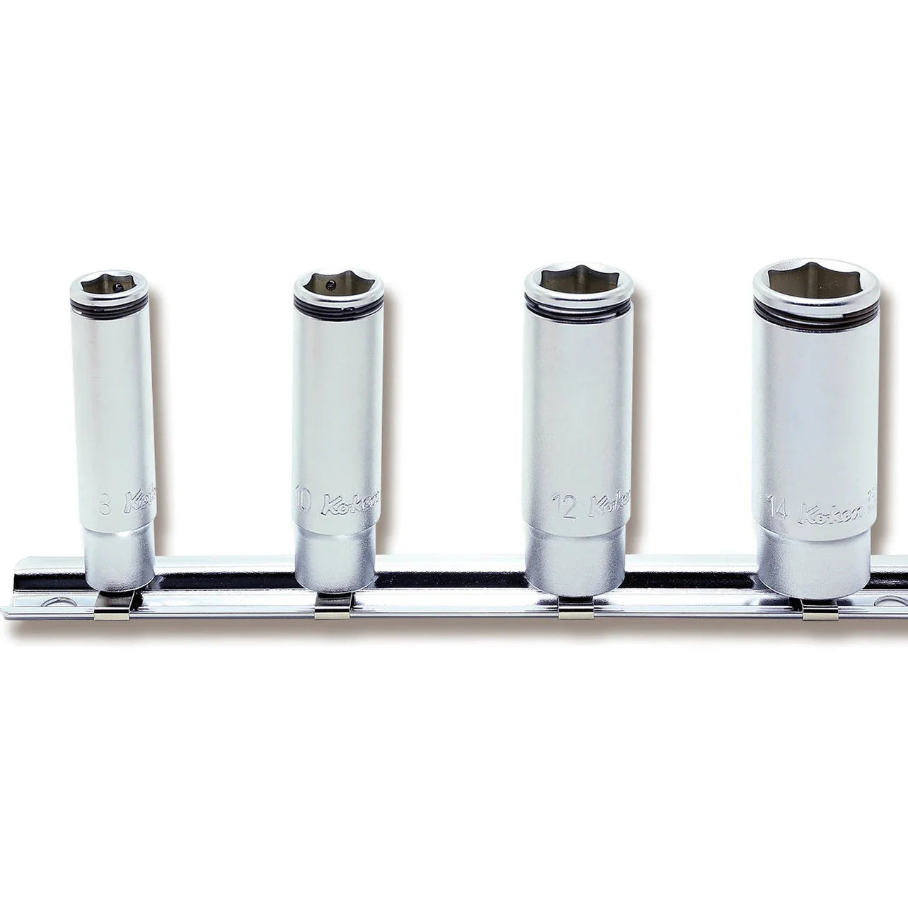 Koken RS2350M/4 - 1/4 Sq. Dr. Deep NUT GRIP® Socket Set 8-14mm - 4 pieces