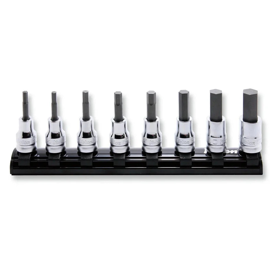 Koken RS3010MZ/8-L50 - 8 Piece 3/8 Sq. Dr. 50mm Z-Series Hex Bit Socket set 3-12mm